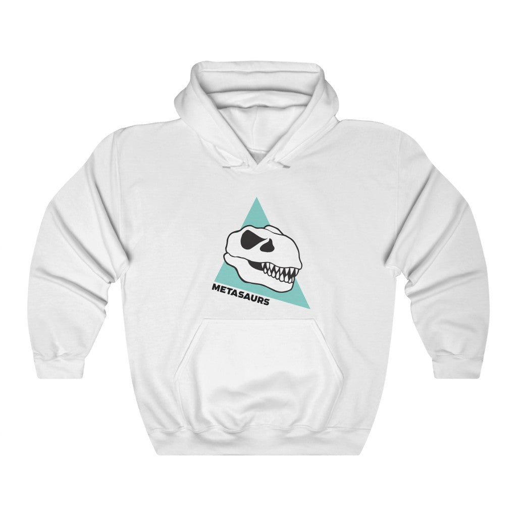 Metasaurs Icon Heavy Blend™ Hooded Sweatshirt (White)