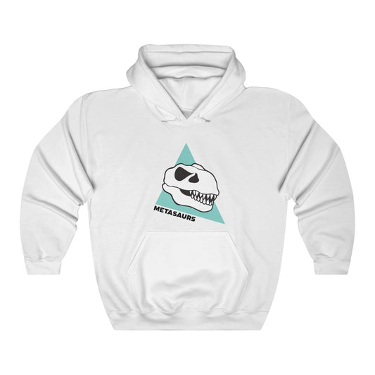 Metasaurs Icon Heavy Blend™ Hooded Sweatshirt (White)