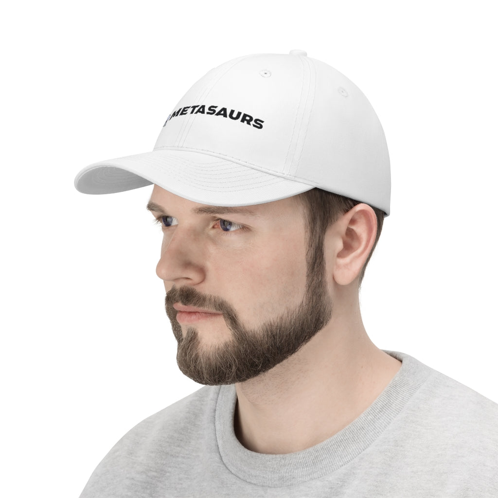 Metasaurs Logo White Twill Hat