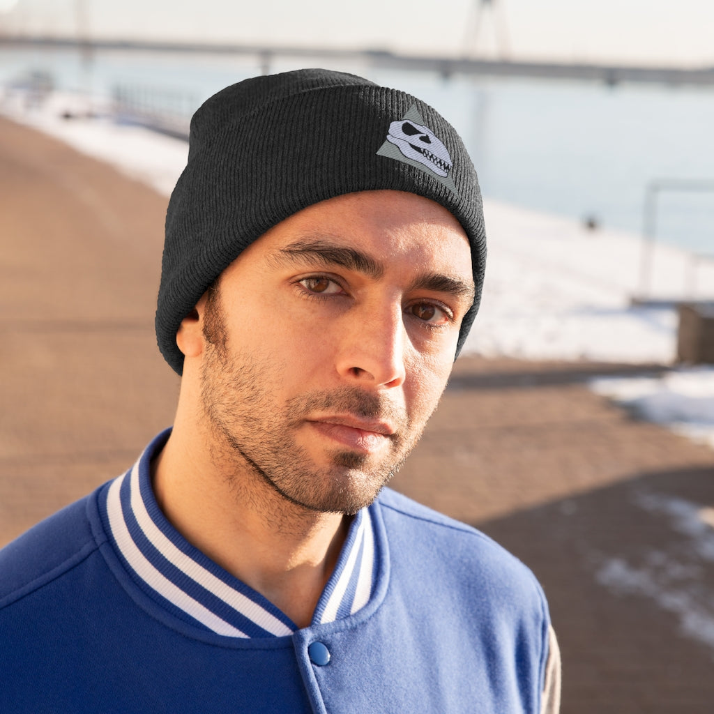 Metasaurs Icon Black Knit Beanie