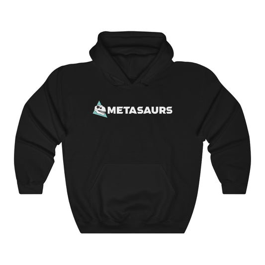 Metasaurs Logo Heavy Blend™ Hooded Sweatshirt (Black)