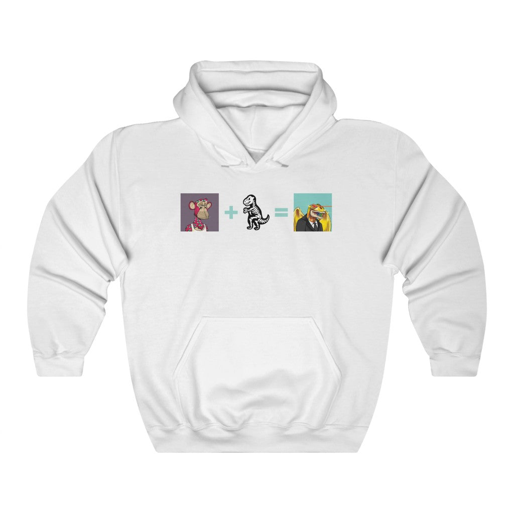 Metasaurs Formula Heavy Blend™ Hooded Sweatshirt (White)